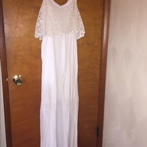 White Lace Maxi Dress